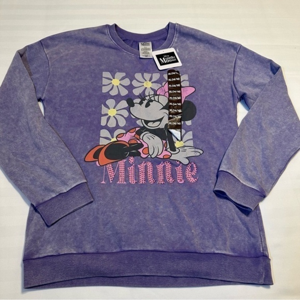 Disney Minnie Mouse Kids Pullover, Sz XL (14/16) NWT